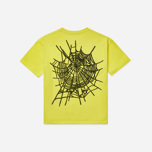 SP5DER WORLDWIDE WEB YELLOW TEE