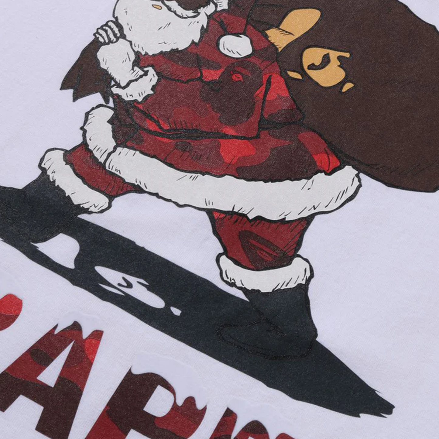 Bape Mens Christmas Bape Tee