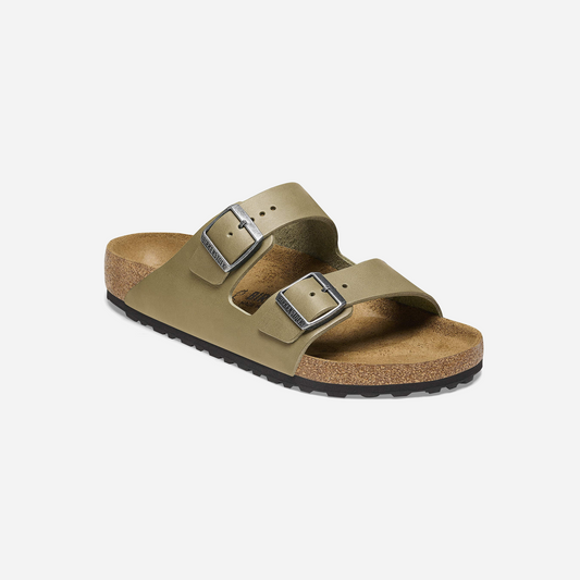 Birkenstock Arizona Natural Leather Green Green/Faded Khaki