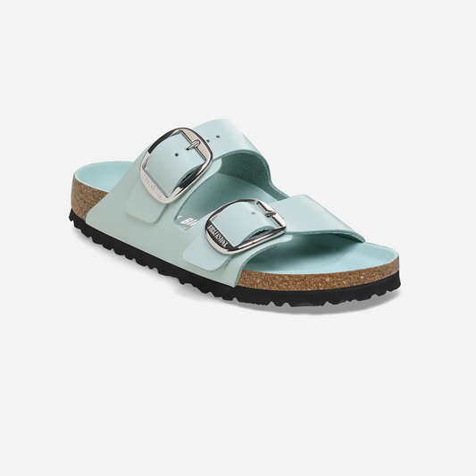 Birkenstock Arizona Big Buckle Natural Leather Patent Green Green/High-Shine Surf Green