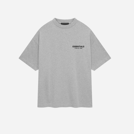 Fear of God Essentials Jersey Crewneck T-Shirt Light Heather Gray