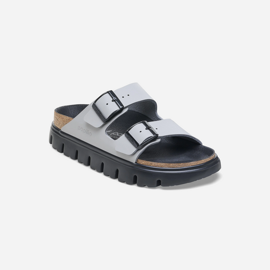 Birkenstock Arizona Chunky Birko-Flor Gray Gray/Stone Coin