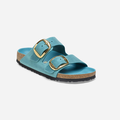 Birkenstock Arizona Big Buckle Oiled Leather Green Green/Biscay Bay