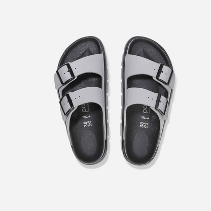 Birkenstock Arizona Chunky Birko-Flor Gray Gray/Stone Coin