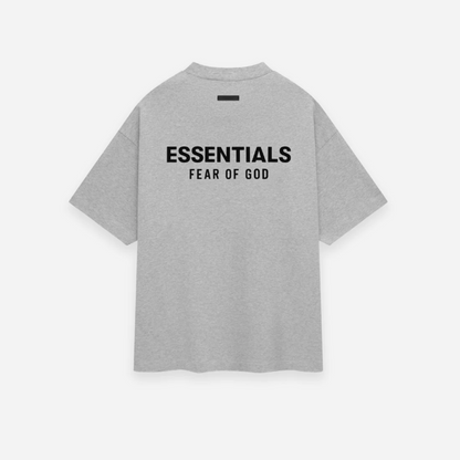 Fear of God Essentials Jersey Crewneck T-Shirt Light Heather Gray