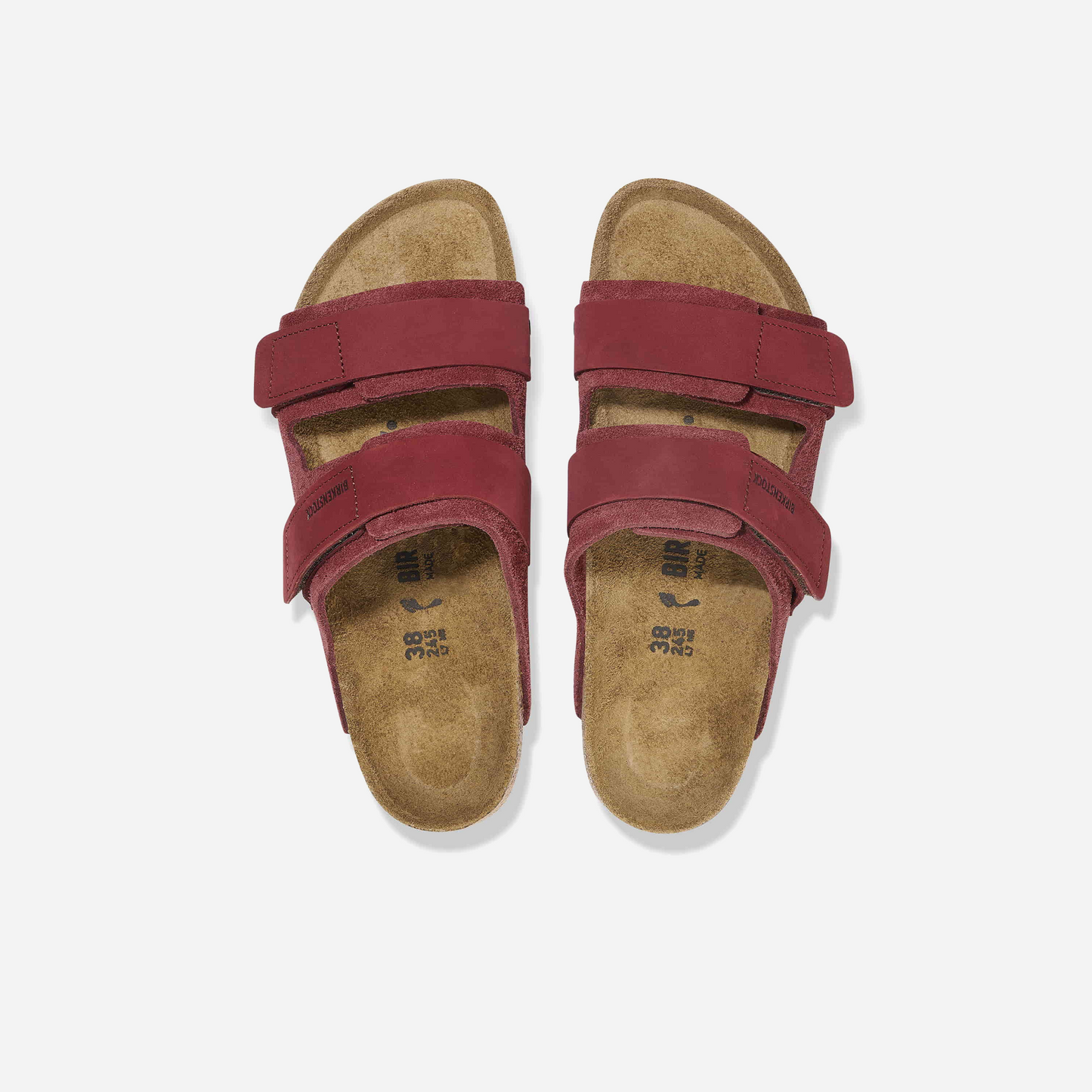 Birkenstock Uji Nubuck Leather / Suede Red Zinfandel