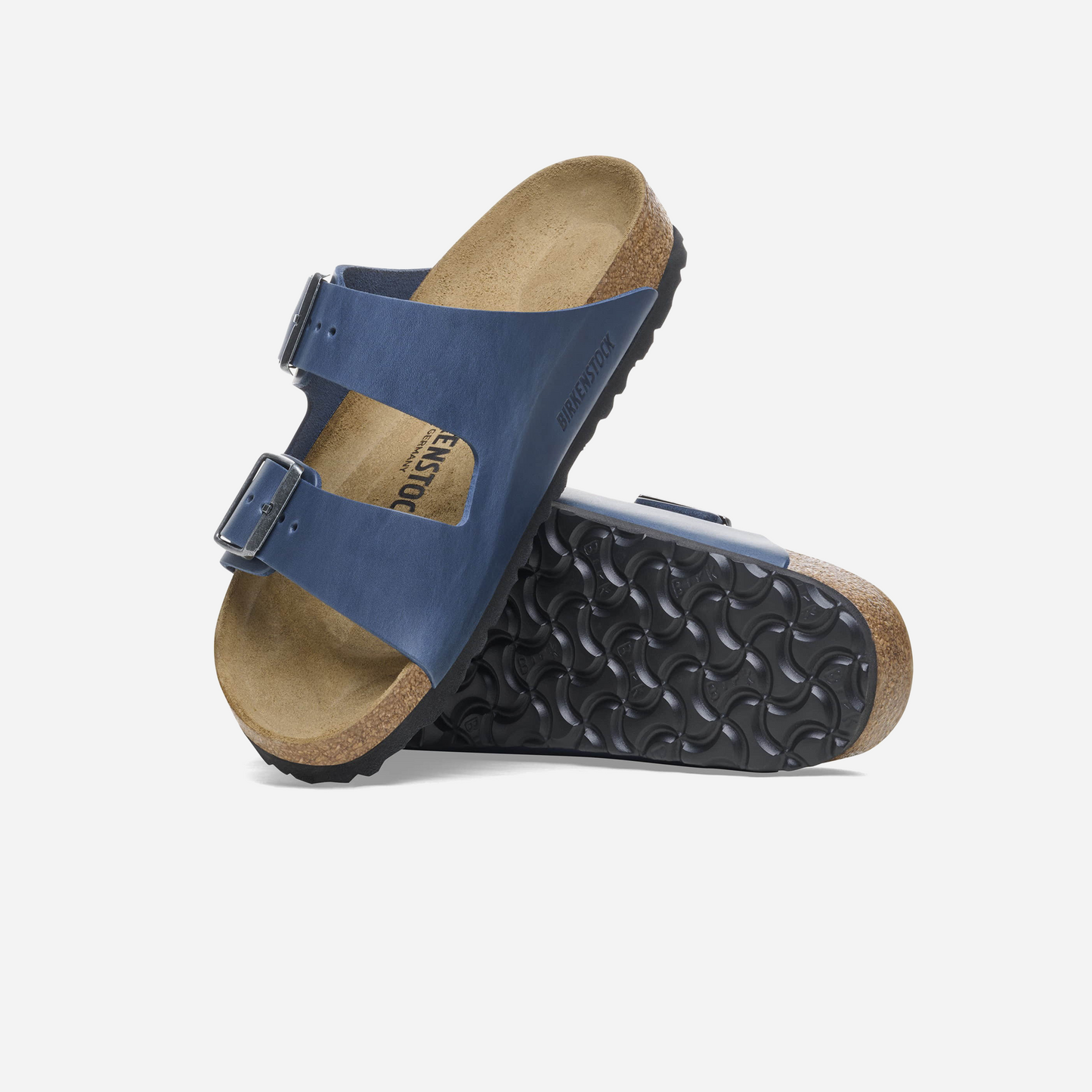 Birkenstock Arizona Oiled Leather Blue Blue