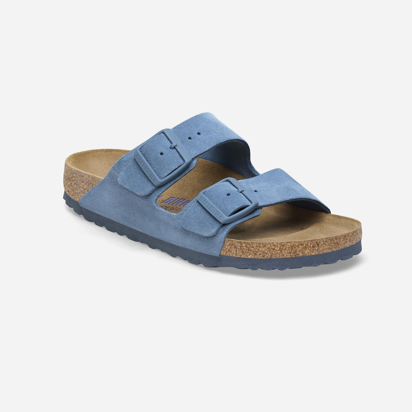 Birkenstock Arizona Soft Footbed Suede Leather Blue Blue/Elemental Blue