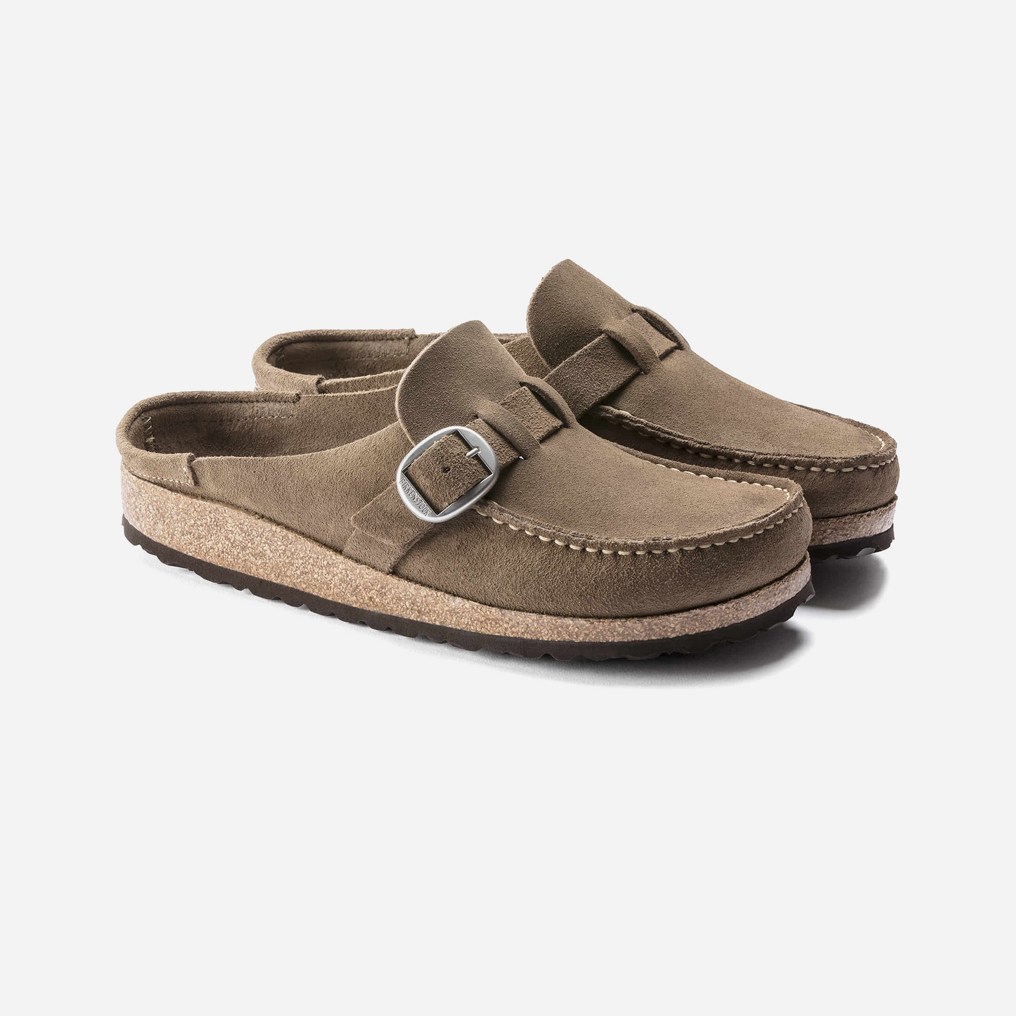 Birkenstock Buckley Suede Leather Brown Brown/Gray Taupe