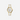 Fossil Gilmore Three-Hand Date Gold-Tone and White Dial Ceramic Strap Watch