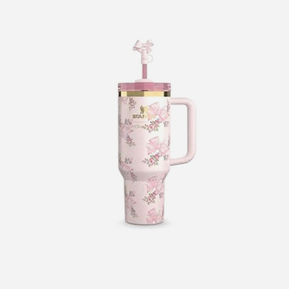 Stanley LoveshackFancy Flowstate Quencher Pink Mint 40oz