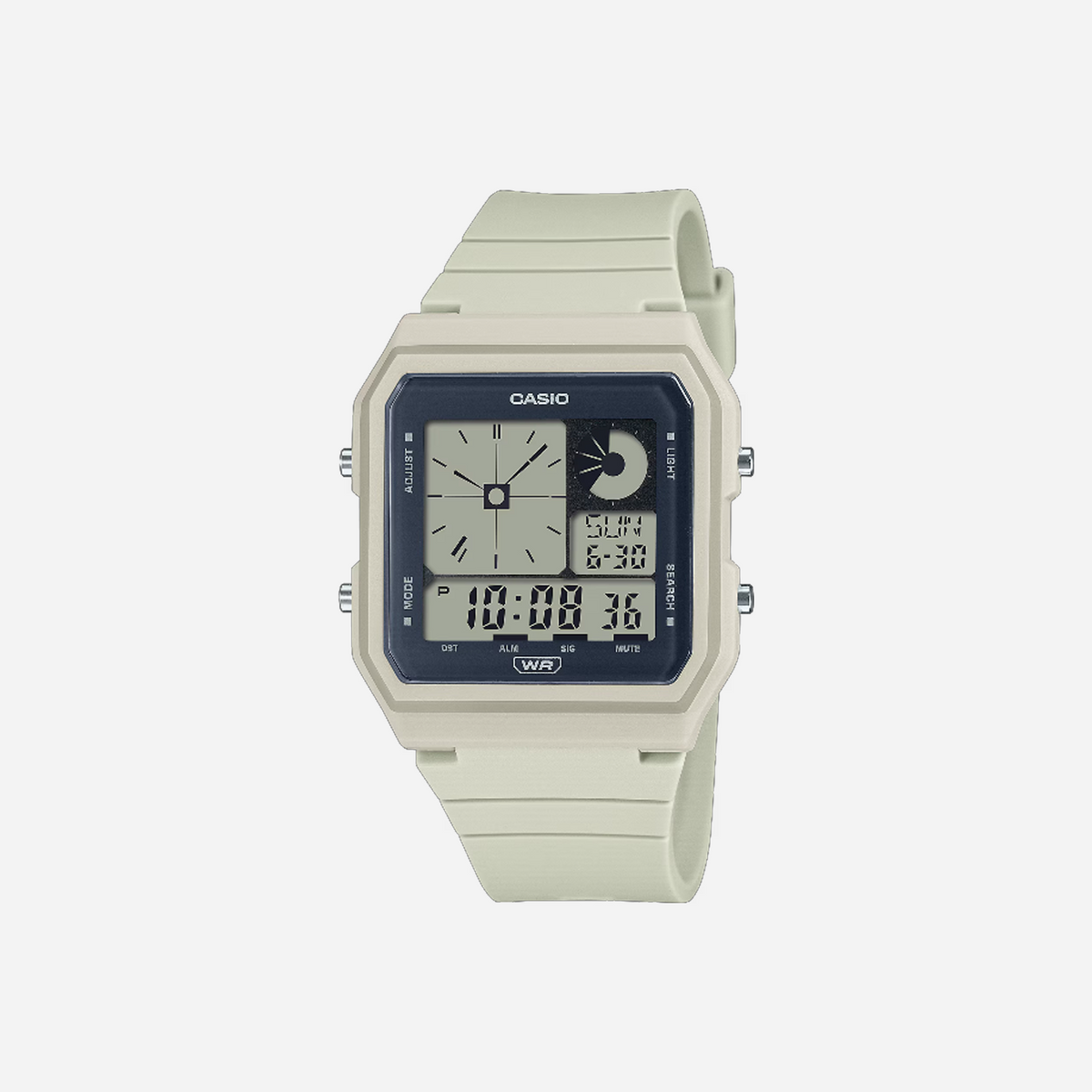 Casio Unisex Resin Digital White Dial Watch LF-20W-8ADF