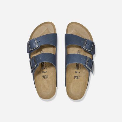 Birkenstock Arizona Oiled Leather Blue Blue