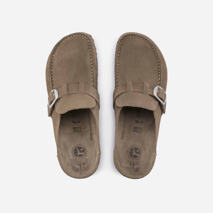 Birkenstock Buckley Suede Leather Brown Brown/Gray Taupe