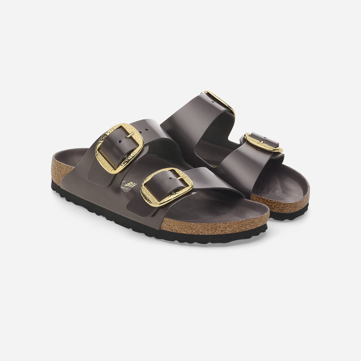 Birkenstock Arizona Big Buckle Natural Leather Patent Brown Brown/High-Shine Espresso