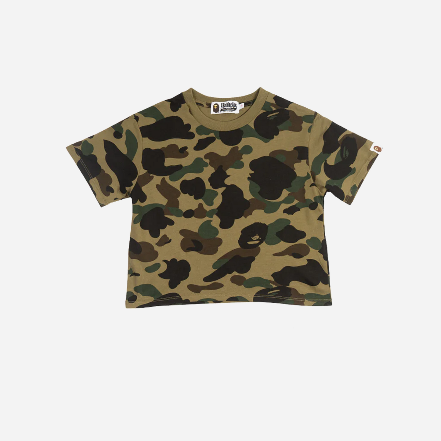 Bape Womens 1st Camo Cropped Tee