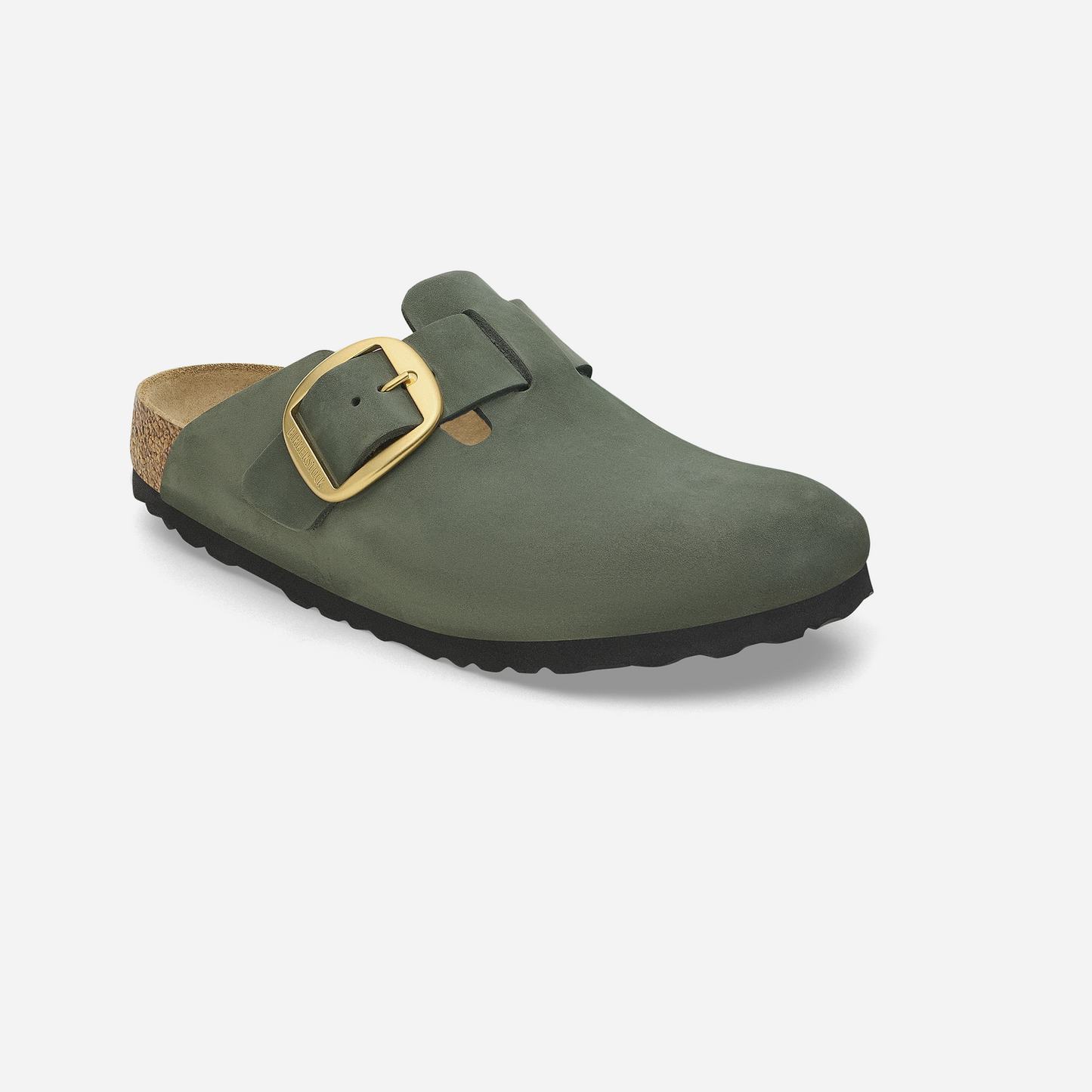 Birkenstock Boston Big Buckle Nubuk Leather Green Green/Thyme