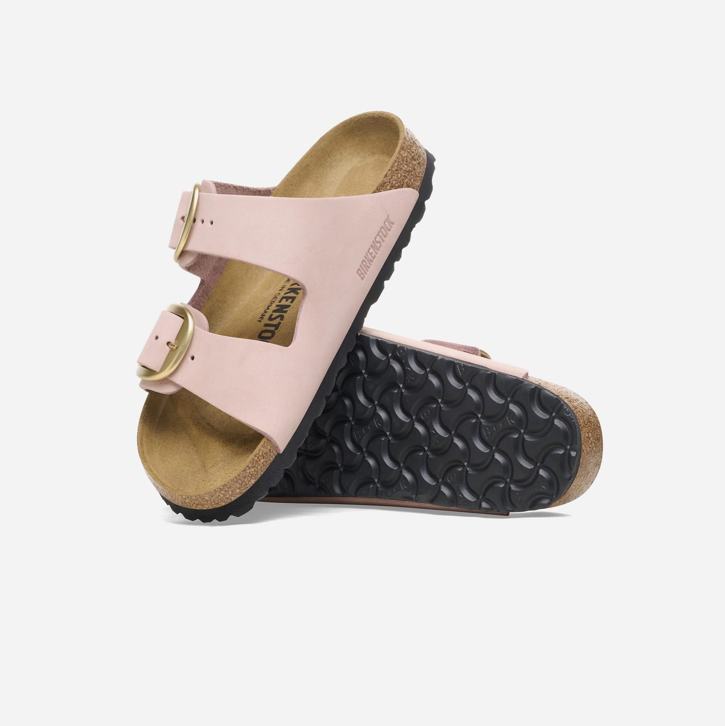 Birkenstock Arizona Big Buckle Nubuck Leather Pink Pink/Soft Pink