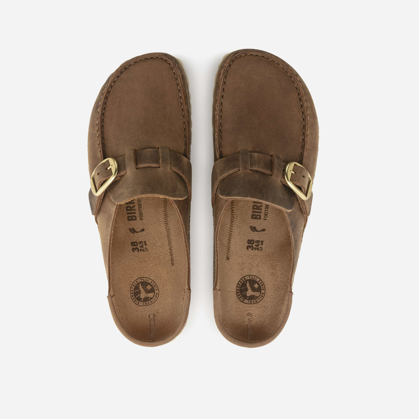 Birkenstock Buckley Oiled Leather Brown Brown/Cognac