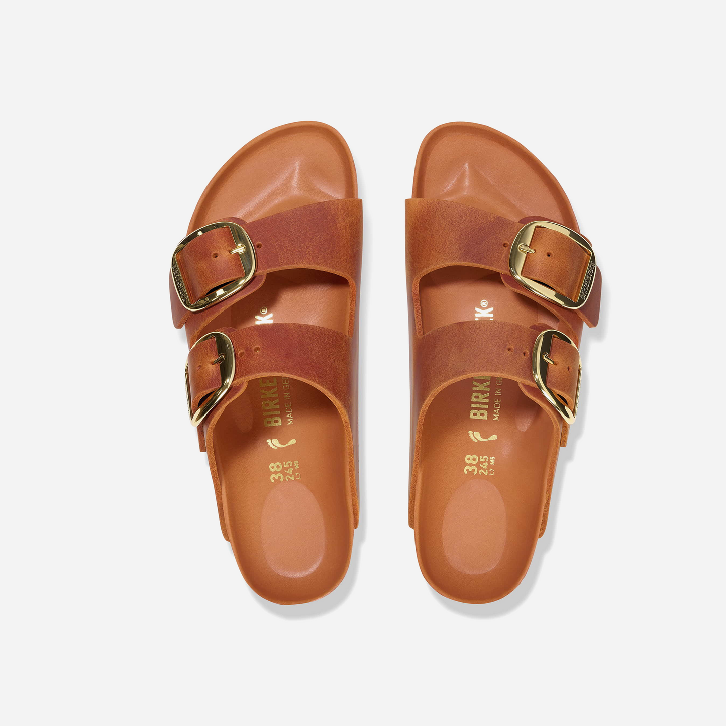 Birkenstock Arizona Big Buckle Oiled Leather Orange Orange/Burnt Orange