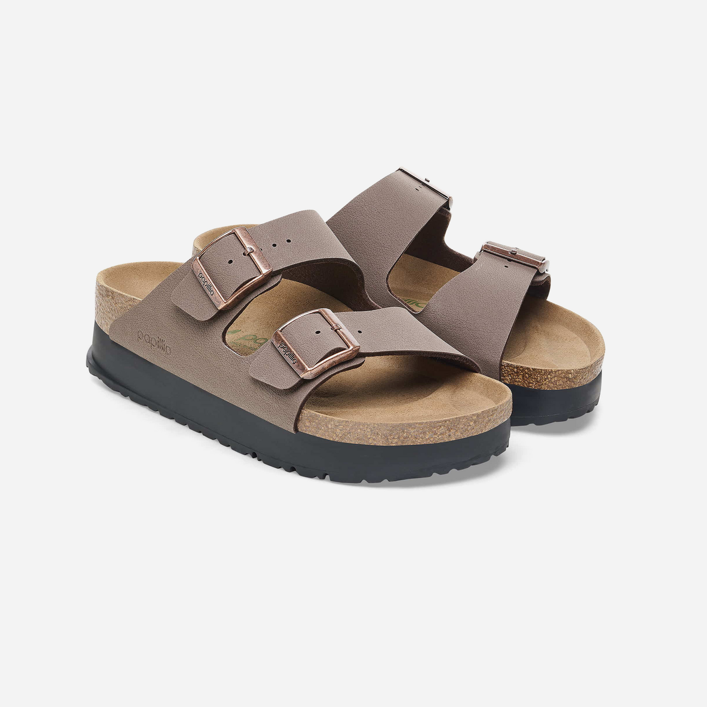 Birkenstock Arizona Flex Platform Birko-Flor Brown Brown/Mocha