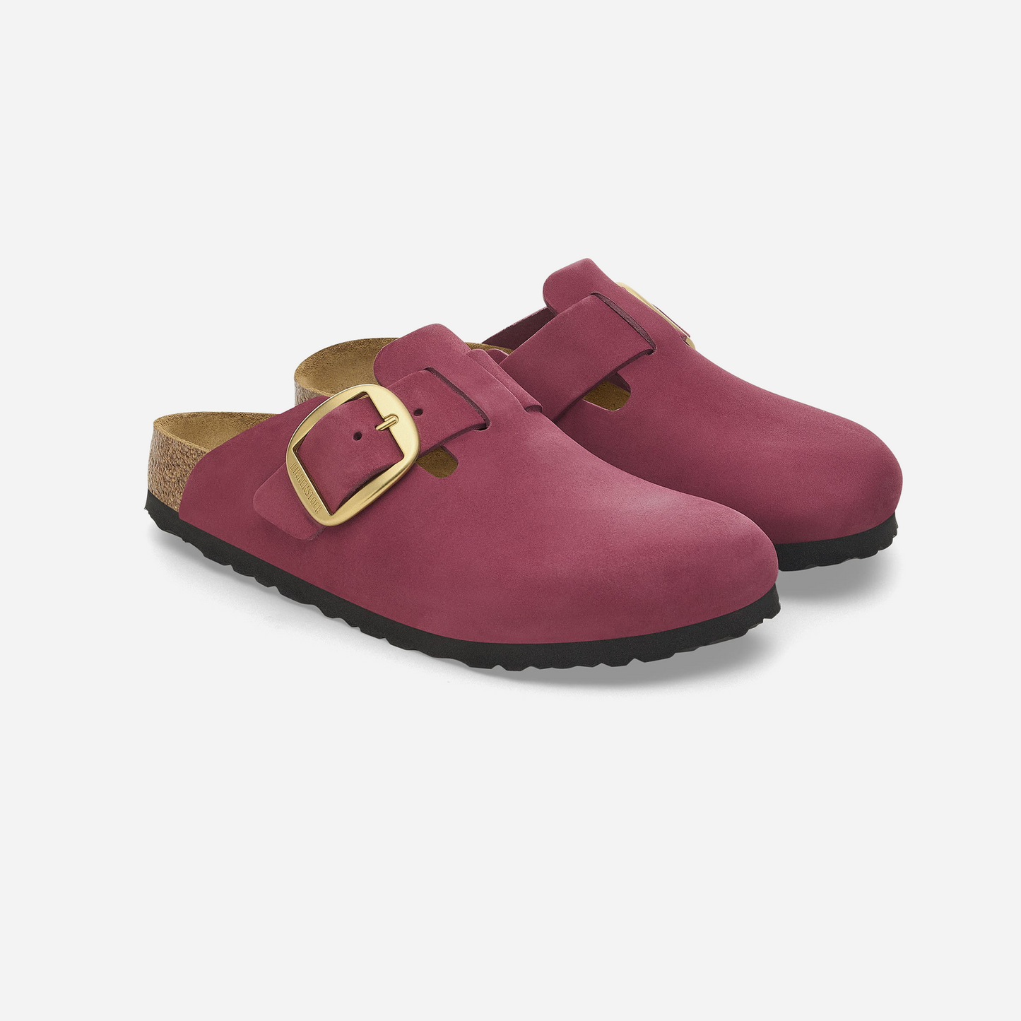 Birkenstock Boston Big Buckle Nubuk Leather Violet Violet/Berry Crush