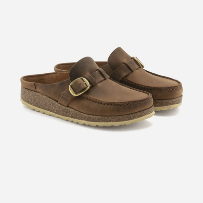 Birkenstock Buckley Oiled Leather Brown Brown/Cognac