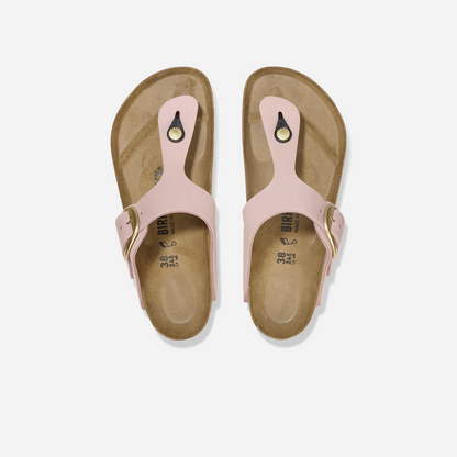 Birkenstock Gizeh Big Buckle Nubuck Leather Pink Pink/Soft Pink