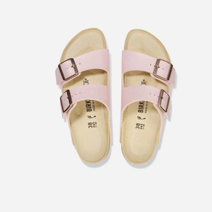 Birkenstock Arizona Birko-Flor Embossed Pink Pink/BF Shiny Lizard Light Rose