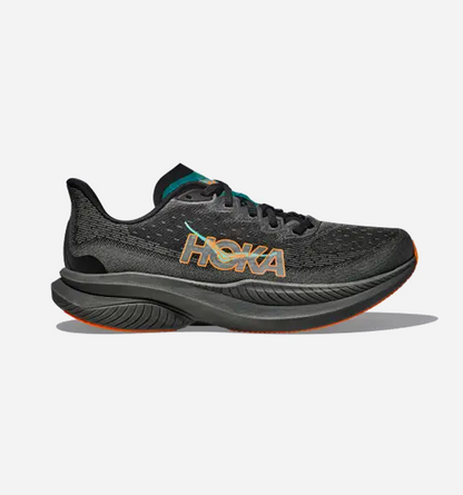 Hoka One One Mach 6 Black Electric Tangerine