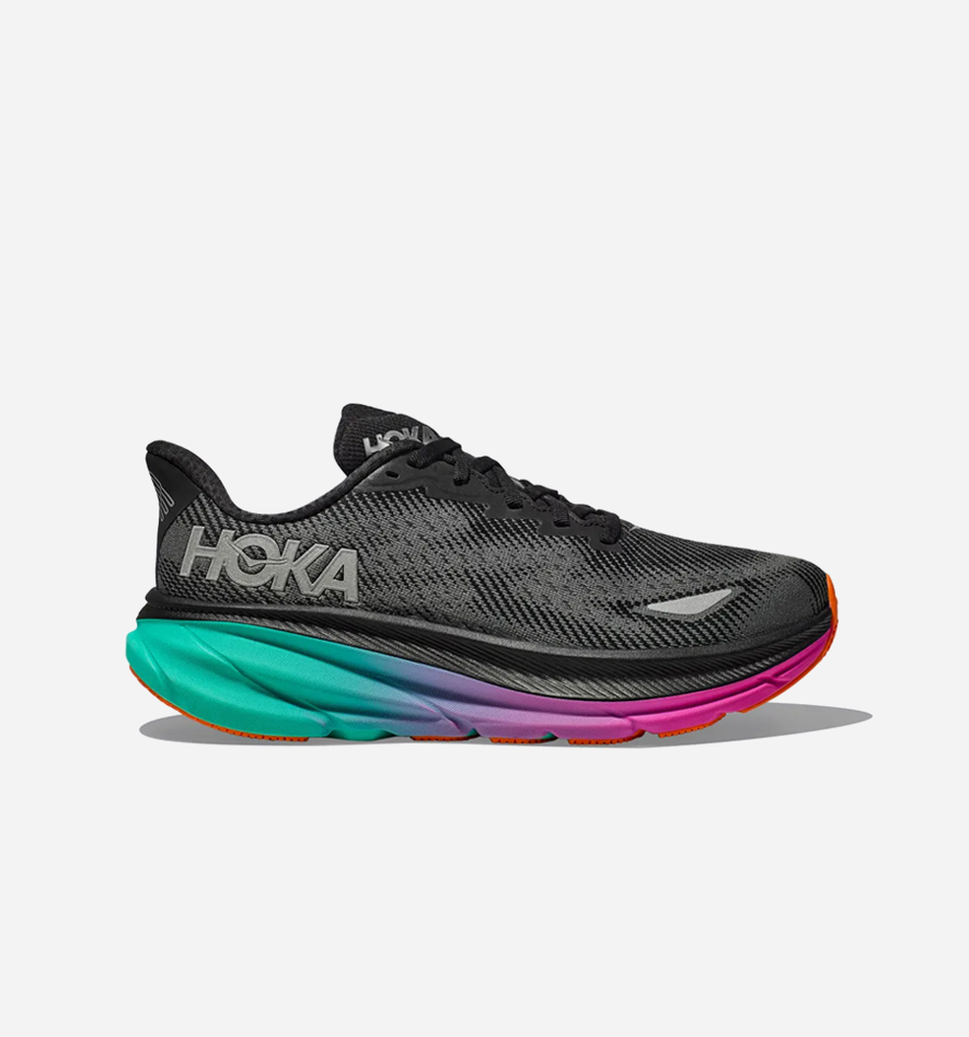 Hoka One One Clifton 9 Gore-Tex Black Electric Aqua