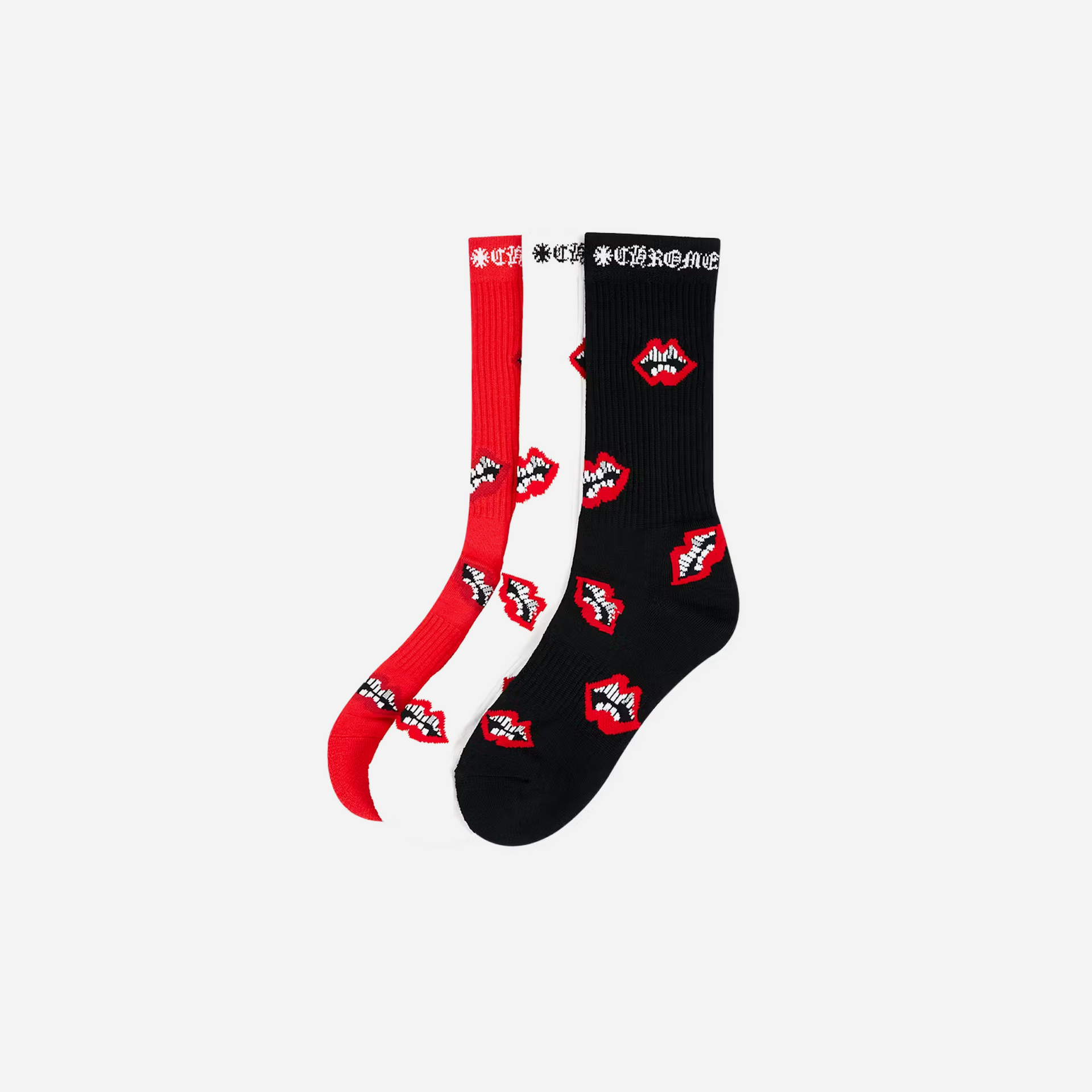 Chrome Hearts 3-Pack Chomper Socks Multicolor – The Mainstreet