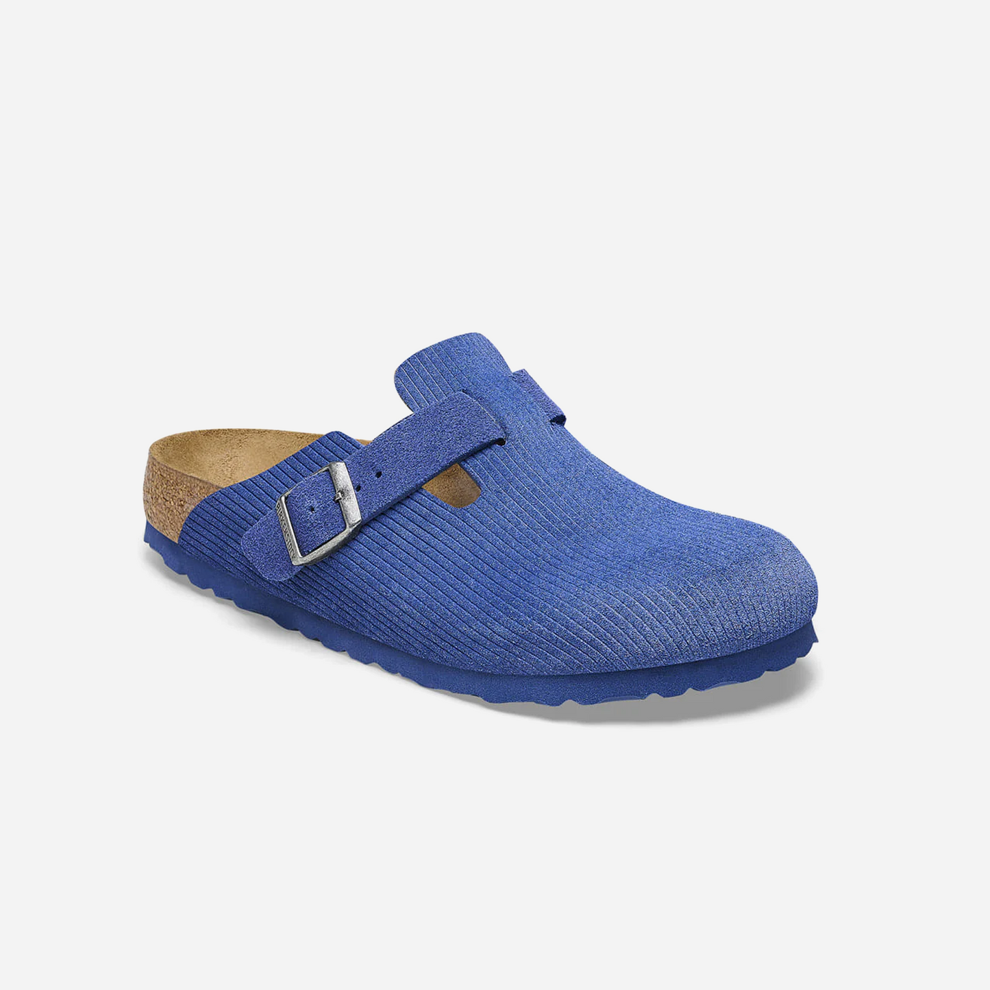 Birkenstock Boston Suede Embossed Blue Blue/Indigo Blue