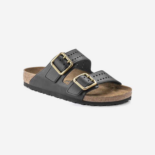 Birkenstock Arizona Bold Gap Natural Leather Black Black