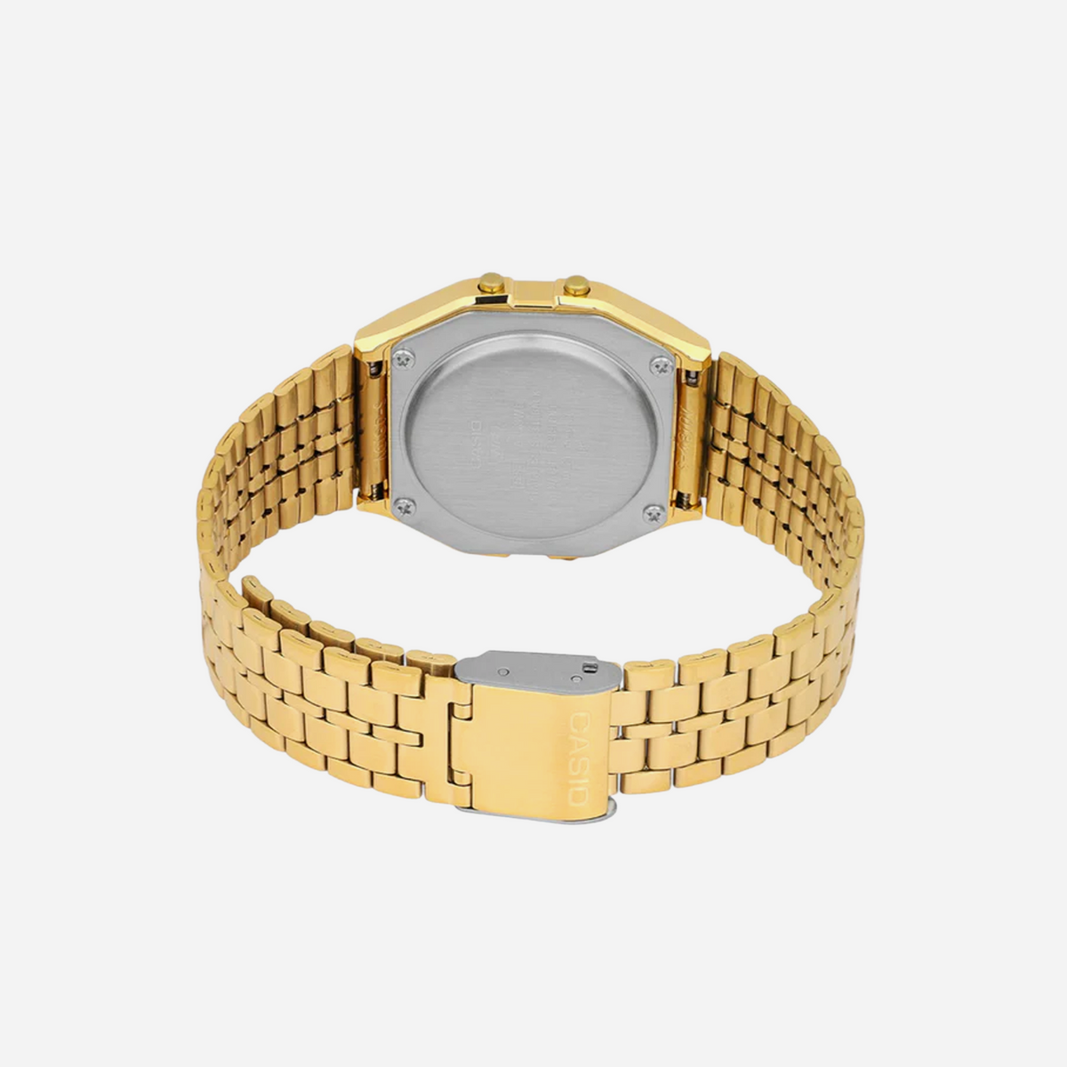 Casio Vintage A159WGEA-1D Quartz Iconic Gold-Tone Dial Digital Stainless Steel Watch