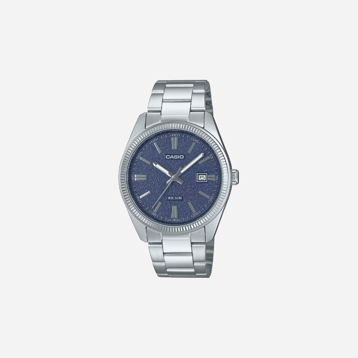 Casio Standard Analog Blue Dial MTP-1302DA-2A1V Stainless Steel Watch