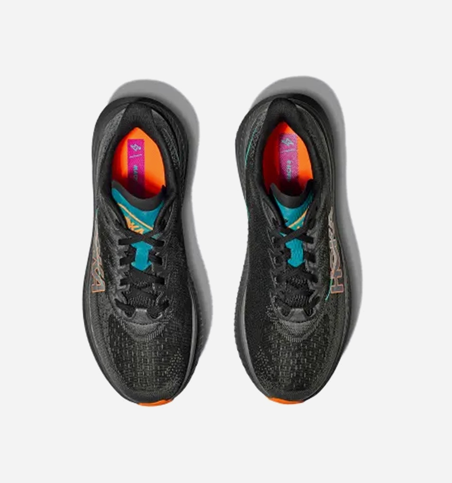 Hoka One One Mach 6 Black Electric Tangerine