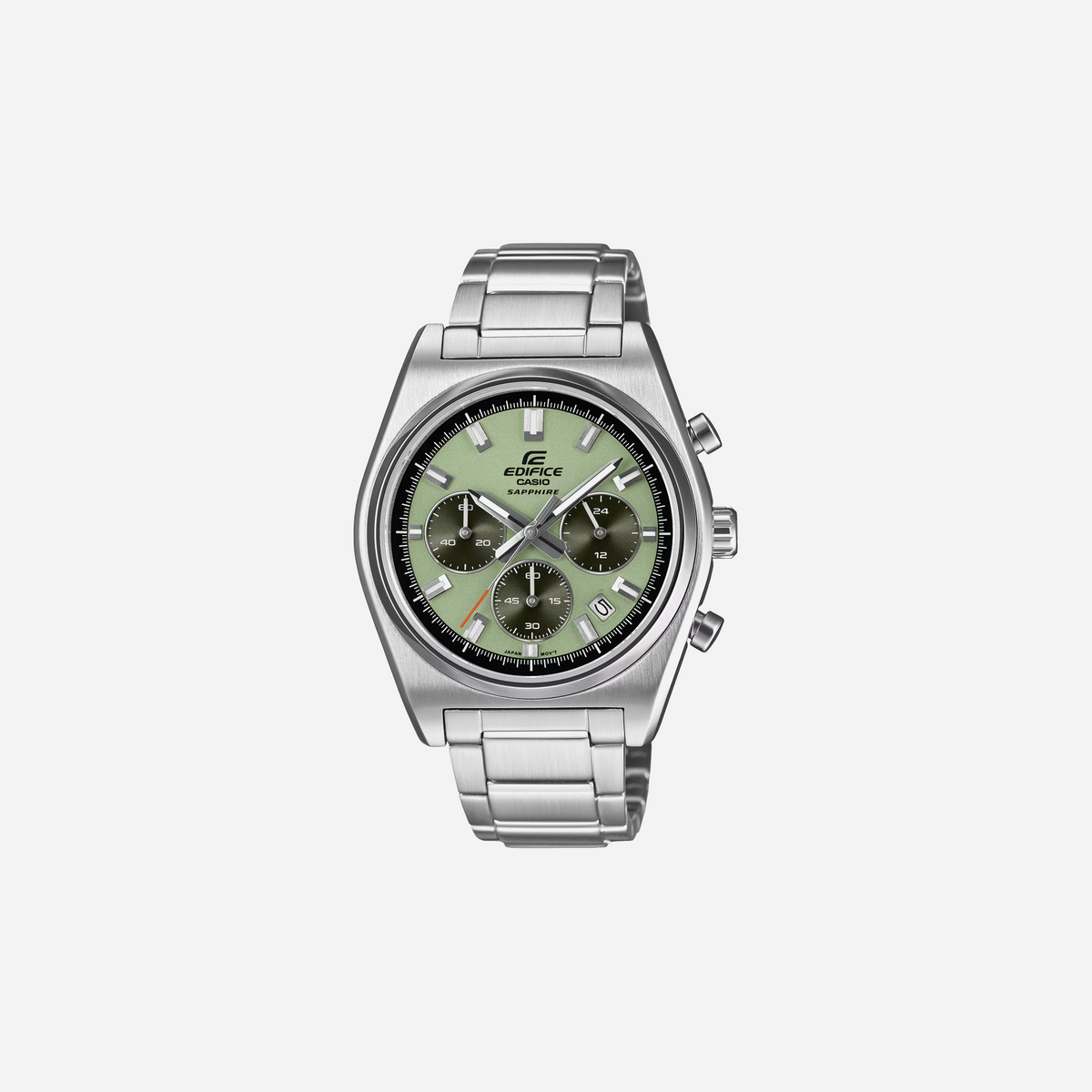 Casio Edifice Standard Chronograph EFB-730D-2BV Green Dial Stainless Steel Watch