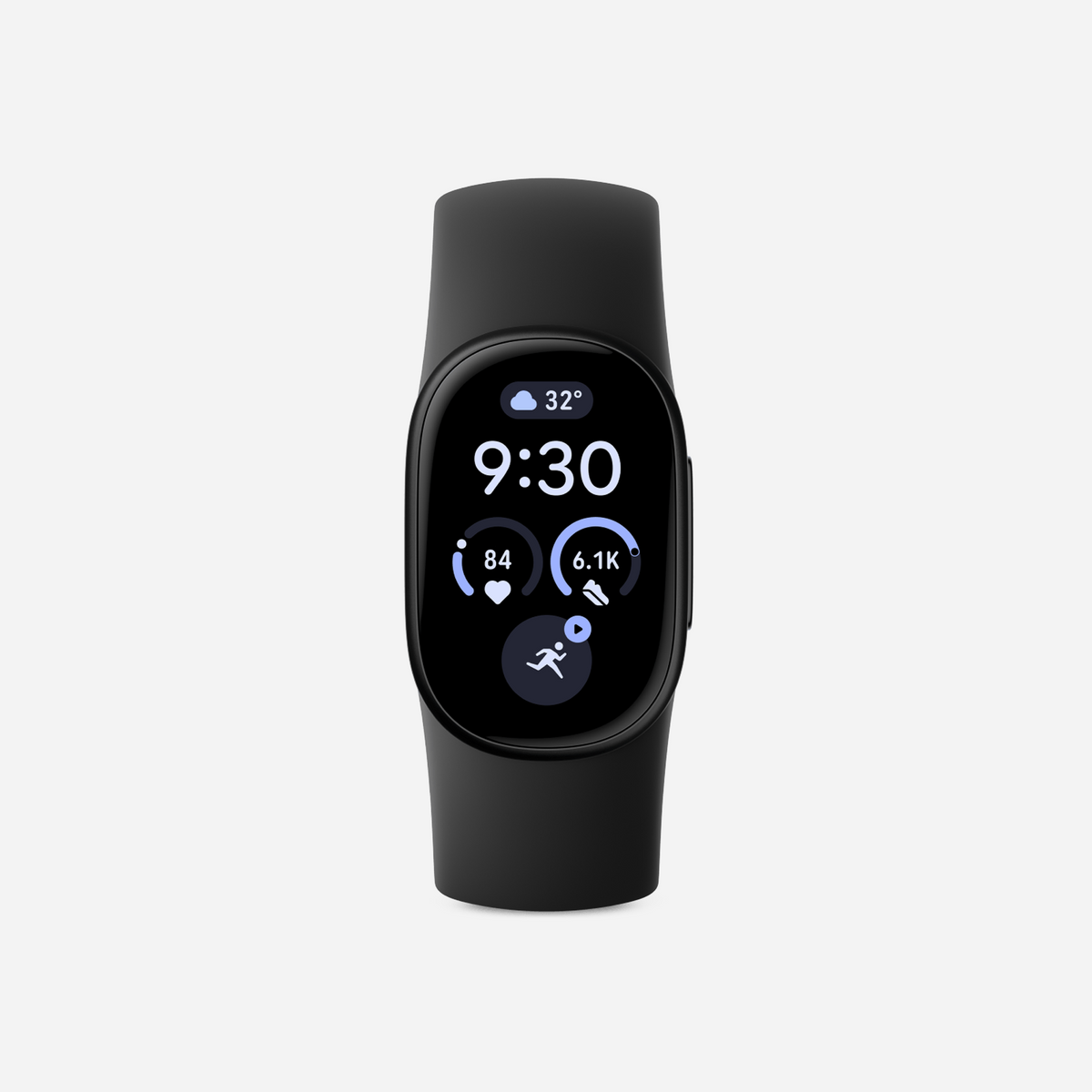 Google Fitbit Edge Classic Matte Black Aluminium Case / Obsidian Active Band