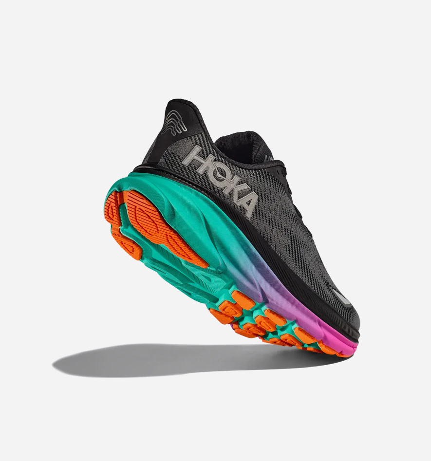 Hoka One One Clifton 9 Gore-Tex Black Electric Aqua