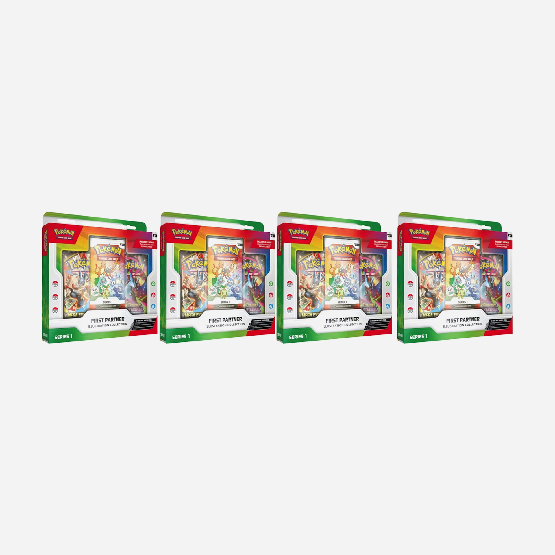 2026 Pokemon First Partner Illustration Collection Series 1 Box 4x