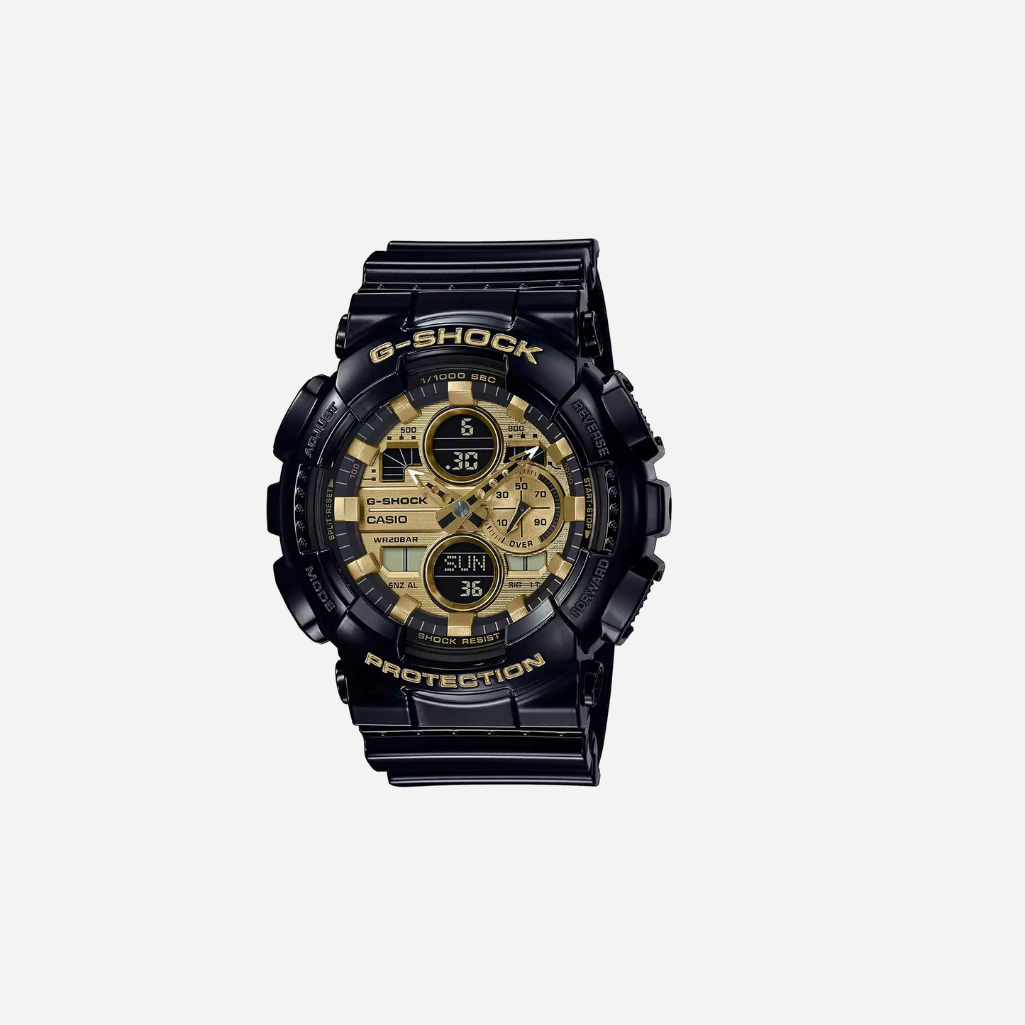 CASIO G-SHOCK Black & Gold Analog-Digital Dial GA-140GB-1A1