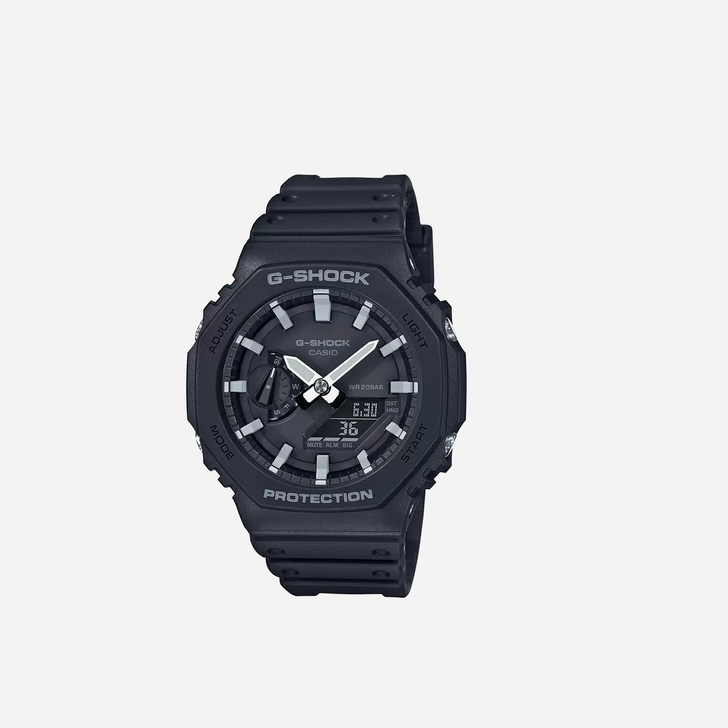 CASIO G-SHOCK GA-2100 Series Black Analog-Digital GA-2100-1A