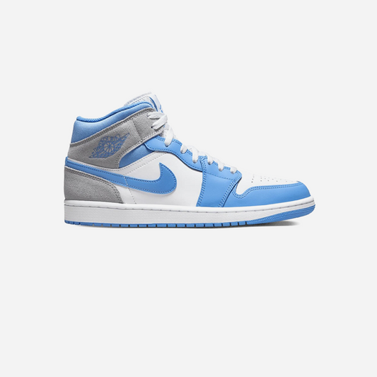 Nike Jordan 1 Mid University Blue Grey Blue Grey mids