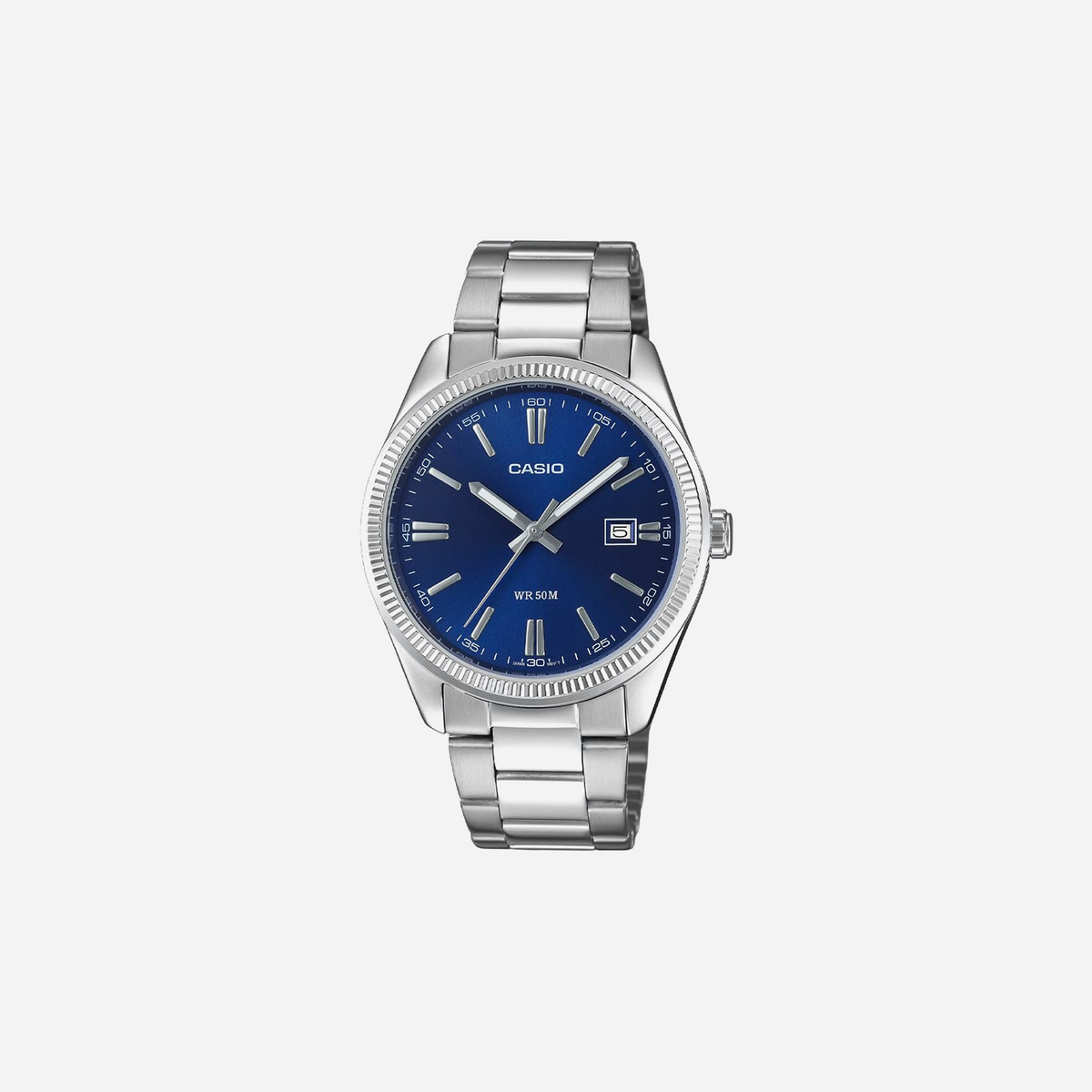 Casio Enticer MTP-1302PD-2AV Blue Dial Stainless Steel Strap Watch