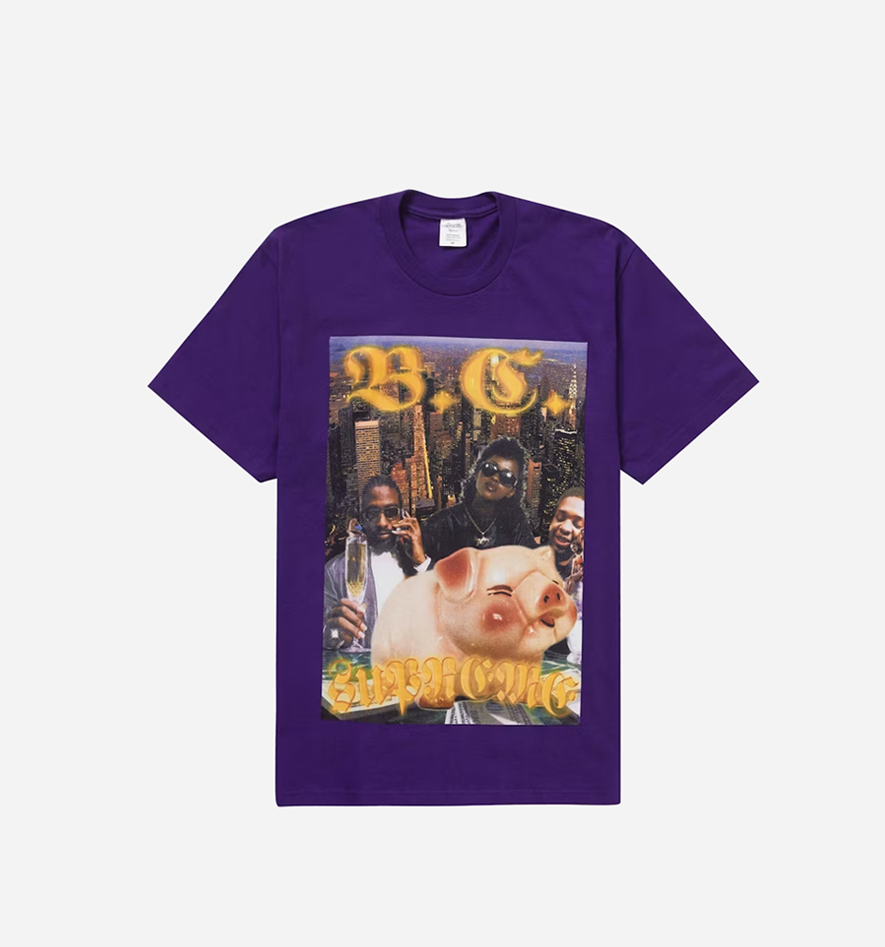 Supreme Corporation Money Tee Purple