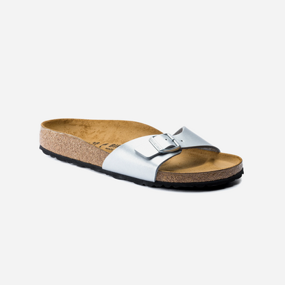 Birkenstock Madrid Birko-Flor Silver Silver