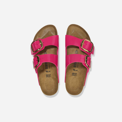 Birkenstock Arizona Big Buckle Birko-Flor Patent  Pink Pink/Patent Fuchsia Fusion