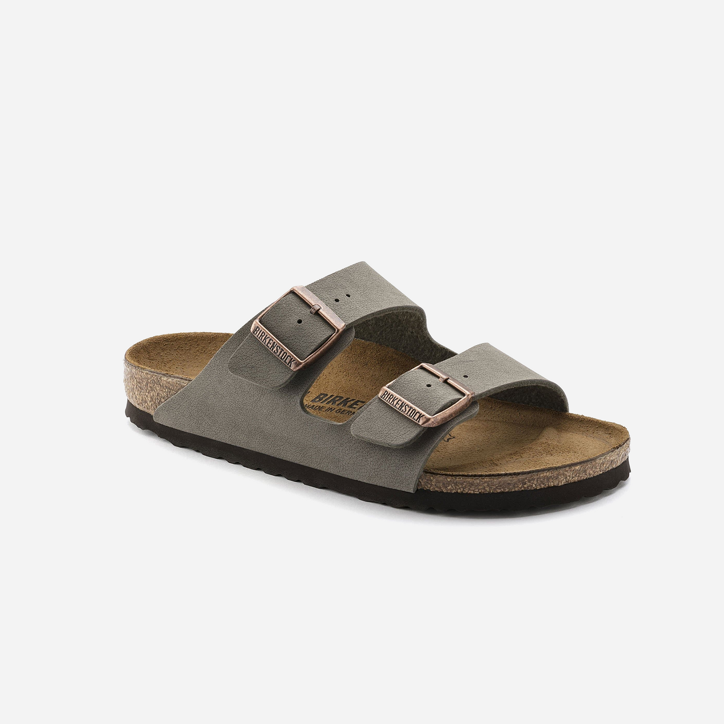 Birkenstock Arizona Birko-Flor Nubuck Gray/Stone