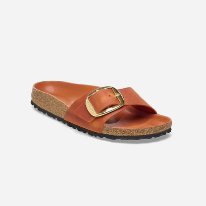 Birkenstock Madrid Big Buckle Oiled Leather Orange Orange/Burnt Orange